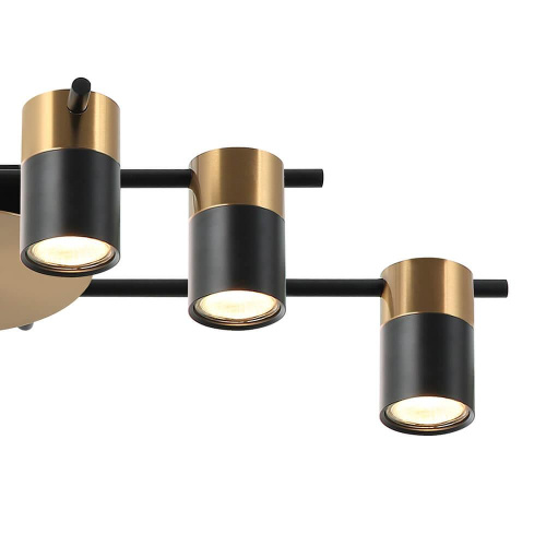 Потолочная люстра Lumien Hall Trey LH4138/6CB-BR-BK Потолочная люстра Lumien Hall Trey LH4138/6CB-BR-BK