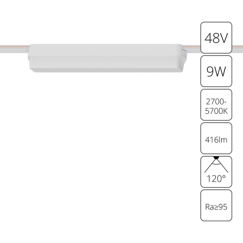 Трековый светодиодный светильник Arte Lamp Rapid A2953PL-1WH Трековый светодиодный светильник Arte Lamp Rapid A2953PL-1WH