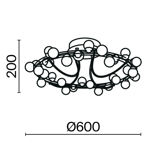Потолочный светильник Maytoni MOD081CL-L36G3K Потолочный светильник Maytoni MOD081CL-L36G3K