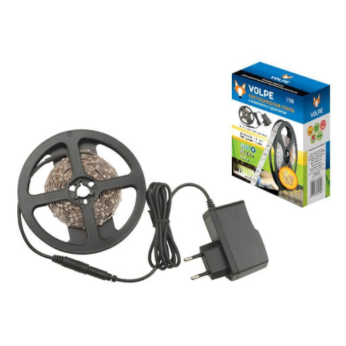 Светодиодная лента Volpe (UL-00000593) 9,6W/m 60LED/m 2835SMD теплый белый 2,5M ULS-Q321 2835-60LED/m-IP20-2.5M-WW RRP24C00 Светодиодная лента Volpe (UL-00000593) 9,6W/m 60LED/m 2835SMD теплый белый 2,5M ULS-Q321 2835-60LED/m-IP20-2.5M-WW RRP24C00