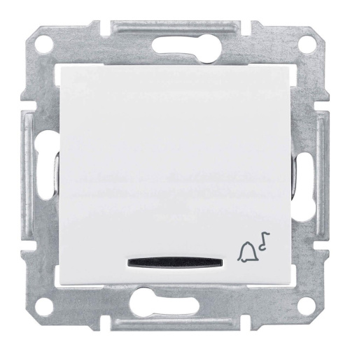 Выключатель кнопочный с синей подсветкой Звонок Schneider Electric Sedna 10A 250V SDN1700121 Выключатель кнопочный с синей подсветкой Звонок Schneider Electric Sedna 10A 250V SDN1700121