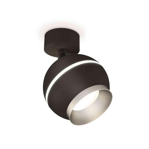 Комплект накладного светильника Ambrella light Techno Spot XM1102003 SBK/MCH черный песок/хром матовый (A2210, C1102, N7033) Комплект накладного светильника Ambrella light Techno Spot XM1102003 SBK/MCH черный песок/хром матовый (A2210, C1102, N7033)