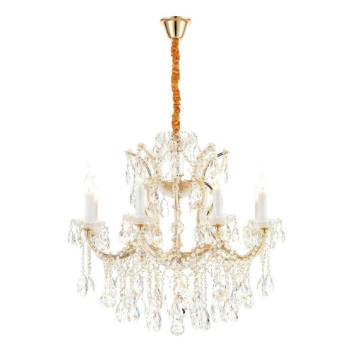 Подвесная люстра iLamp Diamond 6071-8 GD+CL Подвесная люстра iLamp Diamond 6071-8 GD+CL