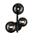 Бра Indigo Molecola 11018/3W Black V000198
