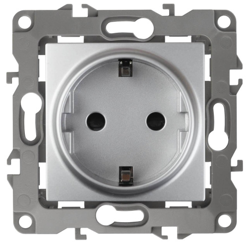 Розетка ЭРА 12 2P E Schuko со шторками 16A 250V 12-2102-03 Б0014689 Розетка ЭРА 12 2P E Schuko со шторками 16A 250V 12-2102-03 Б0014689