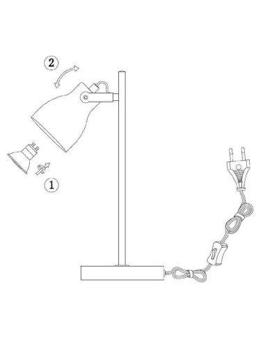 Настольная лампа Lucide Concri Led 05610/05/30 Настольная лампа Lucide Concri Led 05610/05/30