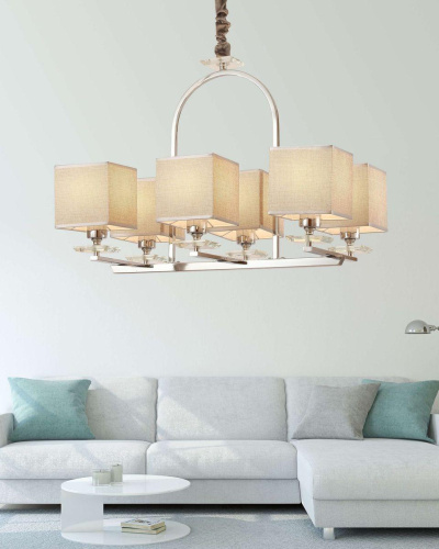 Подвесная люстра Lumina Deco Liniano LDP 17100-6 CHR Подвесная люстра Lumina Deco Liniano LDP 17100-6 CHR
