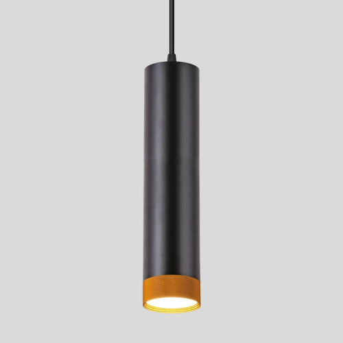 Подвесной светодиодный светильник Eurosvet Tony 50164/1 LED черный/золото Подвесной светодиодный светильник Eurosvet Tony 50164/1 LED черный/золото