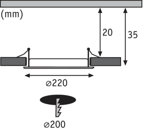 Встраиваемый светодиодный светильник Paulmann Quality Line Panel 92060