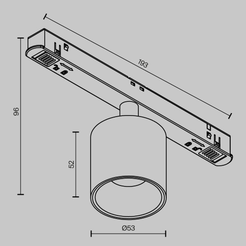Трековый светильник Technical TR132-4-7W-DS-B Трековый светильник Technical TR132-4-7W-DS-B