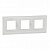 Рамка 3-постовая Schneider Electric Unica New NU600685