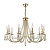 Подвесная люстра Crystal Lux Victoria SP10 Gold/Amber