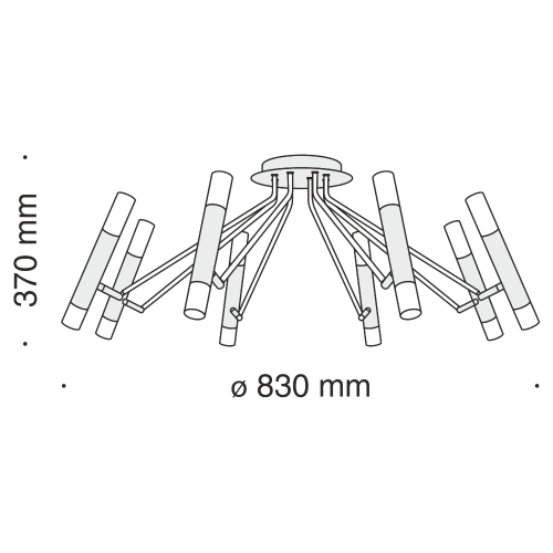 Потолочная люстра Maytoni Vigo MOD620CL-16B Потолочная люстра Maytoni Vigo MOD620CL-16B