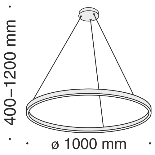 Подвесной светодиодный светильник Maytoni Rim MOD058PL-L54BS4K Подвесной светодиодный светильник Maytoni Rim MOD058PL-L54BS4K