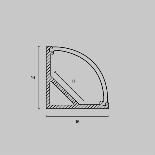 Профиль угловой Maytoni Technical ALM008S-2M Профиль угловой Maytoni Technical ALM008S-2M