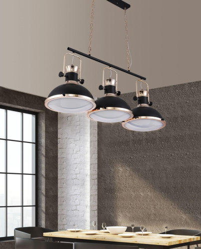 Подвесная люстра Lumina Deco Batore LDP 274-3 BK Подвесная люстра Lumina Deco Batore LDP 274-3 BK