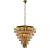 Подвесная люстра Crystal Lux Abigail SP-PL15 D620 GOLD/AMBER