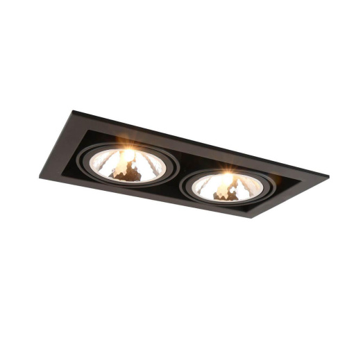 Встраиваемый светильник Arte Lamp Cardani Semplice A5949PL-2BK Встраиваемый светильник Arte Lamp Cardani Semplice A5949PL-2BK
