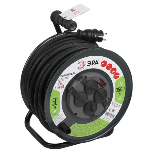 Удлинитель силовой ЭРА 4гн 50м с/з RMx-4es-3x2.5-50m-IP44(kg) Б0052919 Удлинитель силовой ЭРА 4гн 50м с/з RMx-4es-3x2.5-50m-IP44(kg) Б0052919