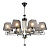 Подвесная люстра Seven Fires Aprim WD3586/8H-CF-FGD-BK