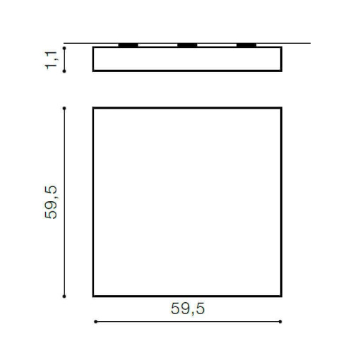 Накладной светильник Azzardo Panel 60 3000K AZ1272 Накладной светильник Azzardo Panel 60 3000K AZ1272