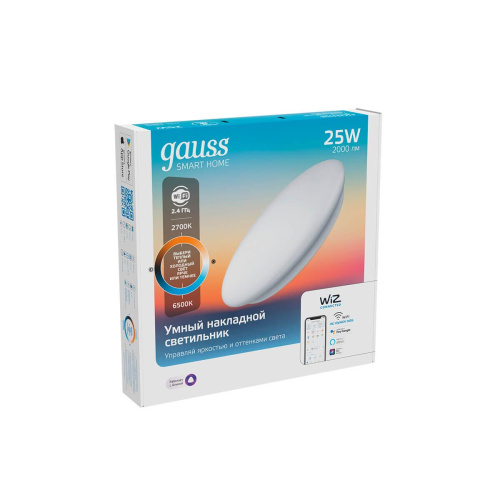 Накладной светодиодный светильник Gauss Smart Home 2050112 Накладной светодиодный светильник Gauss Smart Home 2050112