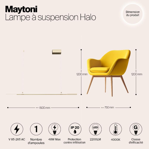 Подвесной светильник Maytoni MOD005PL-L36BSK Подвесной светильник Maytoni MOD005PL-L36BSK