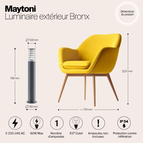 Ландшафтный светильник Maytoni Outdoor O576FL-01GR1 Ландшафтный светильник Maytoni Outdoor O576FL-01GR1