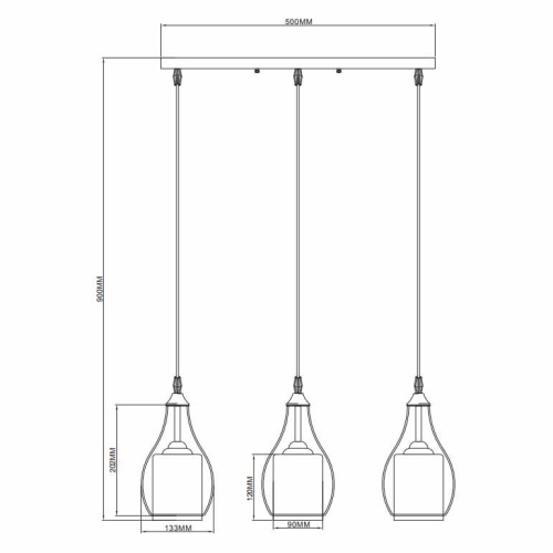 Подвесной светильник Rivoli Viola 5042-203 Б0044359
