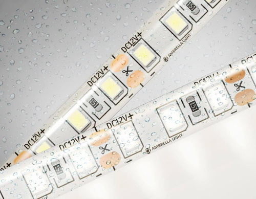 Светодиодная влагозащищенная лента Ambrella Light 9,6W/m 120LED/m 2835SMD дневной белый 5M GS1202 Светодиодная влагозащищенная лента Ambrella Light 9,6W/m 120LED/m 2835SMD дневной белый 5M GS1202