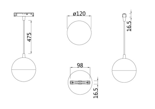 Трековый светодиодный светильник для магнитного шинопровода Maytoni Technical Kiat TR018-2-10W3K-W Трековый светодиодный светильник для магнитного шинопровода Maytoni Technical Kiat TR018-2-10W3K-W