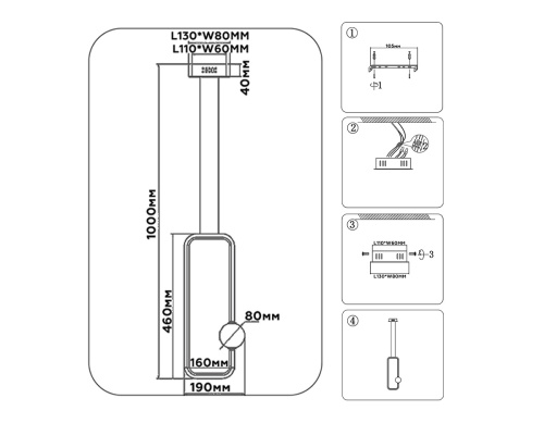 Подвесной светодиодный светильник Ambrella light Comfort LineTech FL66363 Подвесной светодиодный светильник Ambrella light Comfort LineTech FL66363