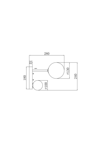 Настенный светильник (бра) Freya FR5376WL-02B Настенный светильник (бра) Freya FR5376WL-02B