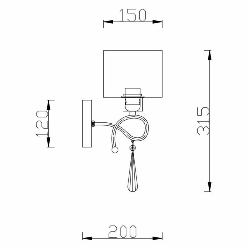 Бра Rivoli Raffinato 3019-401 Б0038040 Бра Rivoli Raffinato 3019-401 Б0038040