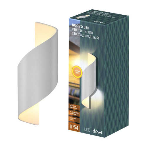 Уличный настенный светодиодный светильник Duwi Nuovo LED 24332 8 Уличный настенный светодиодный светильник Duwi Nuovo LED 24332 8