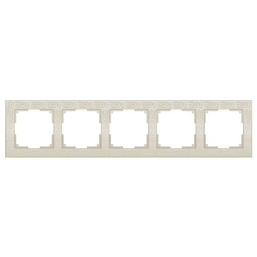 Рамка Werkel Flock на 5 постов слоновая кость WL05-Frame-05-ivory 4690389059384 Рамка Werkel Flock на 5 постов слоновая кость WL05-Frame-05-ivory 4690389059384