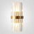 Бра Odeon Clear Glass Gold Metal Wall Lamp By Imperiumloft