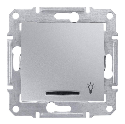 Выключатель кнопочный с синей подсветкой Свет Schneider Electric Sedna 10A 250V SDN1800160 Выключатель кнопочный с синей подсветкой Свет Schneider Electric Sedna 10A 250V SDN1800160