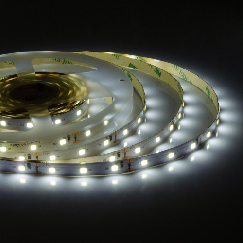 Светодиодная лента Apeyron 9,6W/m 60LED/m 2835SMD холодный белый 3M 223BL Светодиодная лента Apeyron 9,6W/m 60LED/m 2835SMD холодный белый 3M 223BL