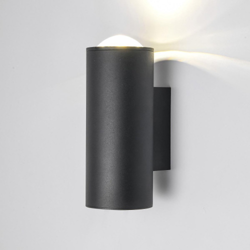 Уличный настенный светодиодный светильник Elektrostandard Column 35138/U черный a063022 Уличный настенный светодиодный светильник Elektrostandard Column 35138/U черный a063022