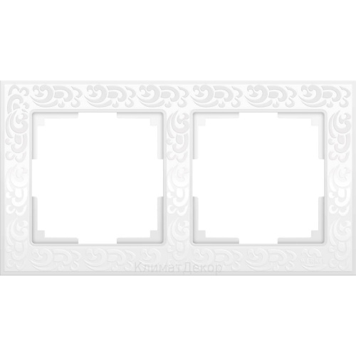 Рамка Werkel Flock на 2 поста слоновая кость WL05-Frame-02-ivory 4690389046919 Рамка Werkel Flock на 2 поста слоновая кость WL05-Frame-02-ivory 4690389046919
