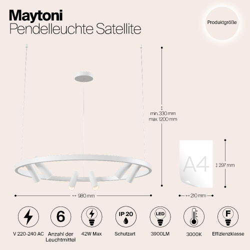 Подвесной светильник Maytoni MOD102PL-L42W Подвесной светильник Maytoni MOD102PL-L42W