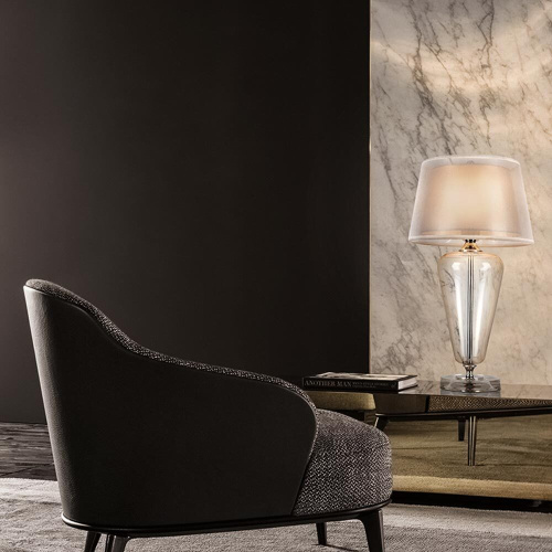Настольная лампа Maytoni Verre Z005TL-01CH Настольная лампа Maytoni Verre Z005TL-01CH