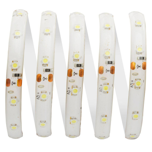 Светодиодная влагозащищенная лента Apeyron 4,8W/m 60LED/m 3528SMD холодный белый 2,5M 10-131
