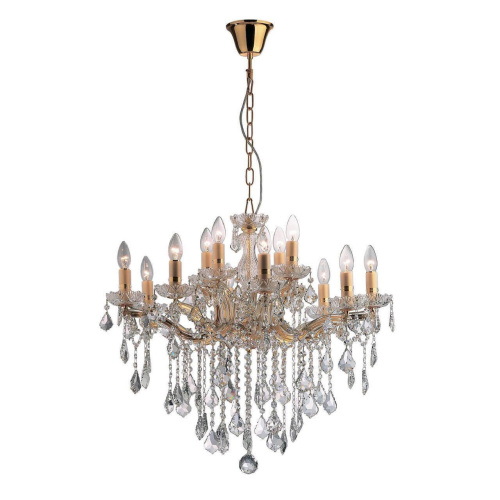 Подвесная люстра Ideal Lux Florian SP12 Oro 035611 Подвесная люстра Ideal Lux Florian SP12 Oro 035611