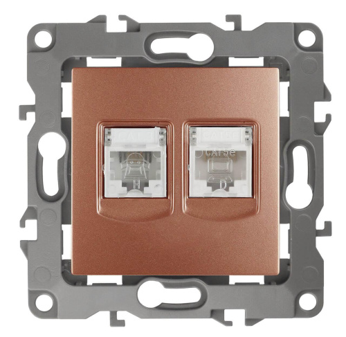 Розетка комбинированная RJ45+RJ11 ЭРА 12 12-3109-14 Б0019360 Розетка комбинированная RJ45+RJ11 ЭРА 12 12-3109-14 Б0019360