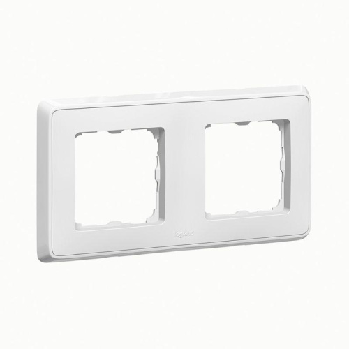 Рамка 2-постовая Legrand Cariva белая 773652 Рамка 2-постовая Legrand Cariva белая 773652