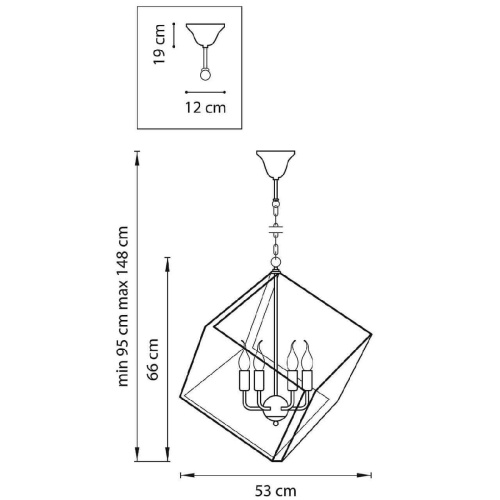 Подвесная люстра Lightstar Gabbia 732367