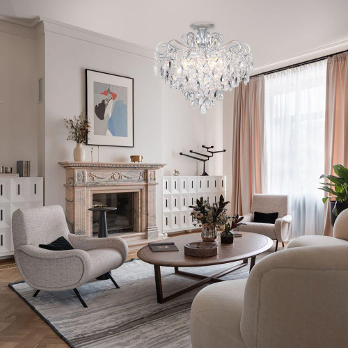 Потолочная люстра Escada Ophelia 643/6P Silver Потолочная люстра Escada Ophelia 643/6P Silver