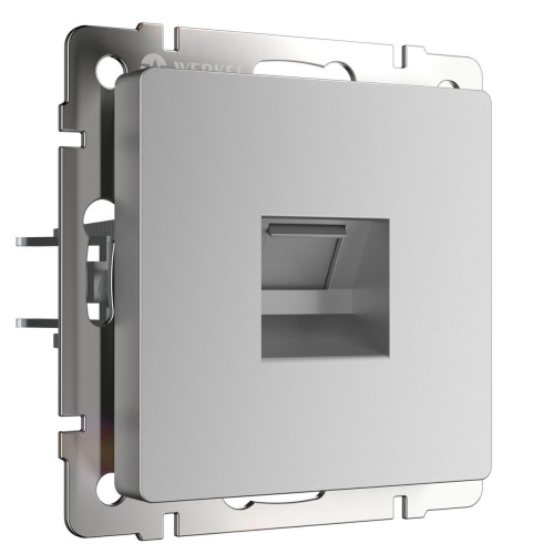 Розетка Ethernet RJ-45 Werkel серебряный W1181006 4690389156472 Розетка Ethernet RJ-45 Werkel серебряный W1181006 4690389156472